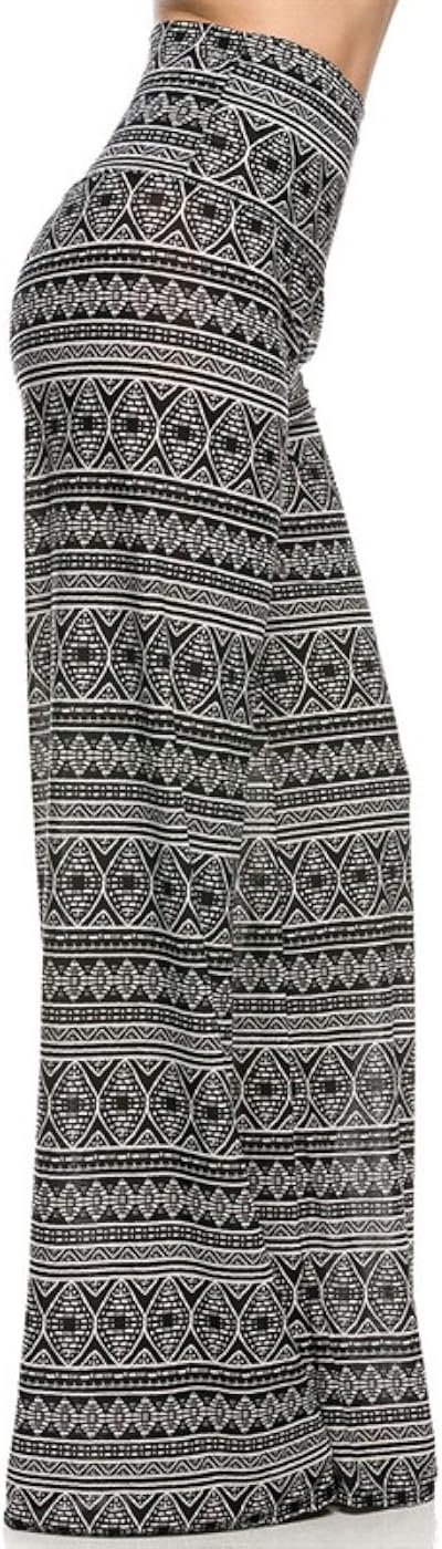 2LUV Women's Paisley Print Palazzo Pants