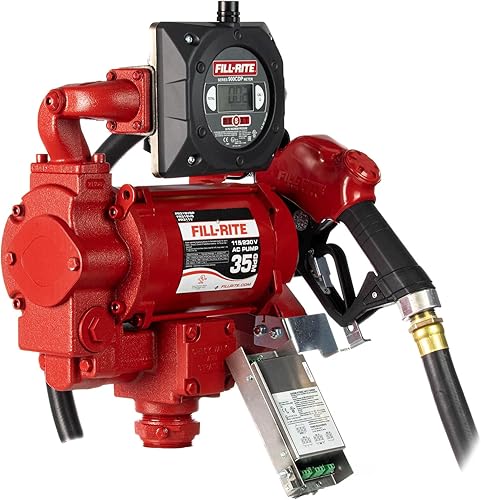 Miniatura 3 de Fill-Rite Bomba de transferencia de combustible FR319VBP 115V/230V 35 GPM con paquete de medidor digital (pulsador incluido)