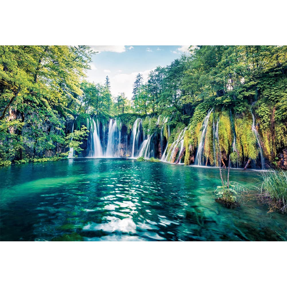Yeele Fotohintergrund 3x2,4 M – Natürlicher See, Berge, Wald-Landschaft, Für Studio, Feiern, Raumdekoration, Vinyl