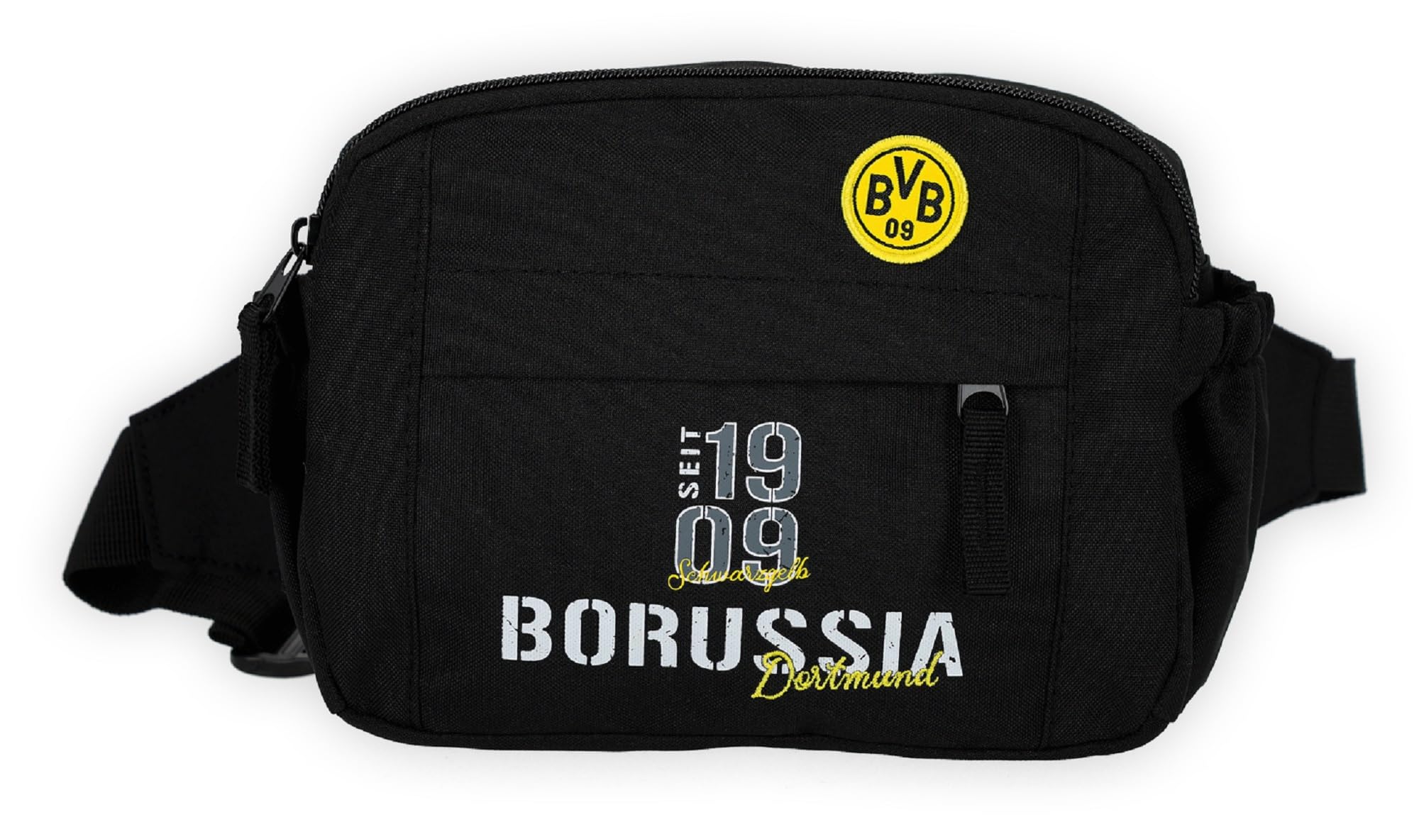Dortmund Borussia Bauchtasche - Elements - schwarz | Gürteltasche | Tasche | Stadiontasche | BVB 09