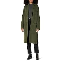 Amazon Essentials Cardigan Lungo Oversize in Misto Cotone con Cuciture a Trama Pesante Donna