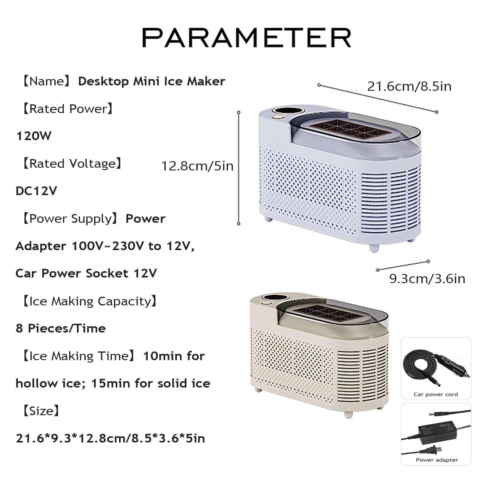 Mini máquina para hacer hielo para uso doméstico. Prepara cubitos en 10 minutos. Dos modos de fabricación de hielo. Dispensador de hielo eléctrico para casa, cocina, oficina o fiesta,Purple