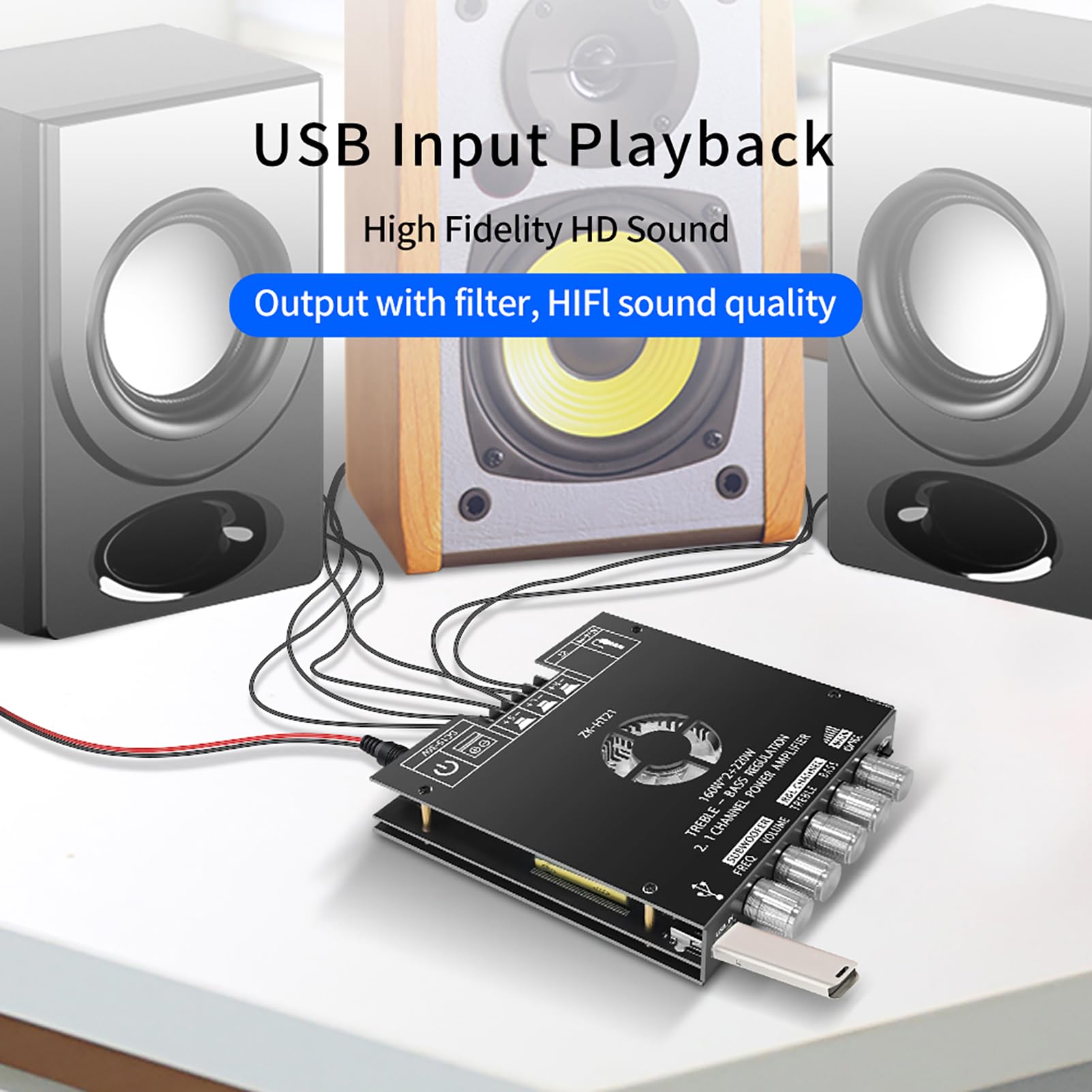 Moduł wzmacniacza audio Bluetooth Wysoka moc wyjściowa dla domowego systemu rozrywki