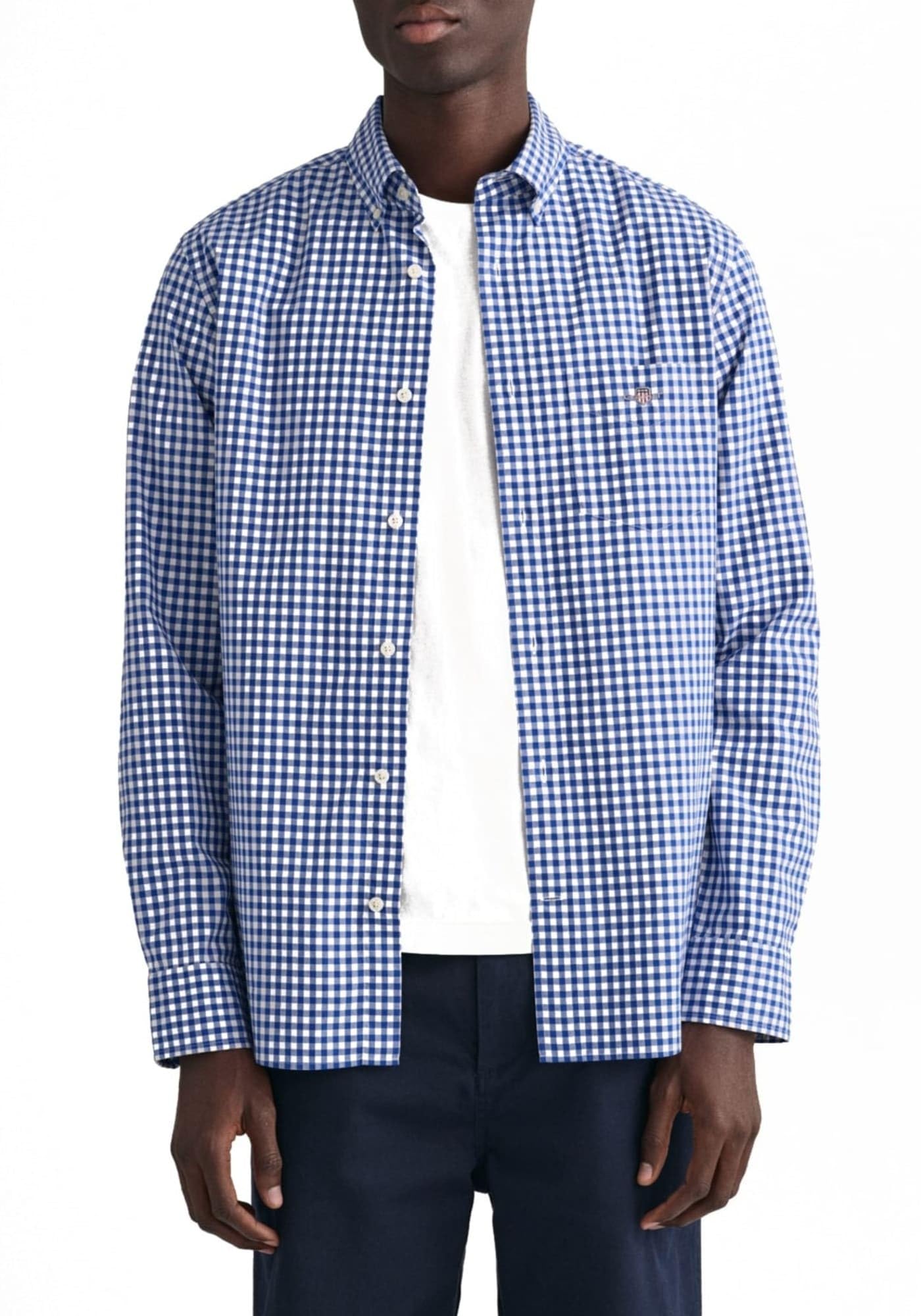 GANT Men's REG Poplin Gingham Shirt