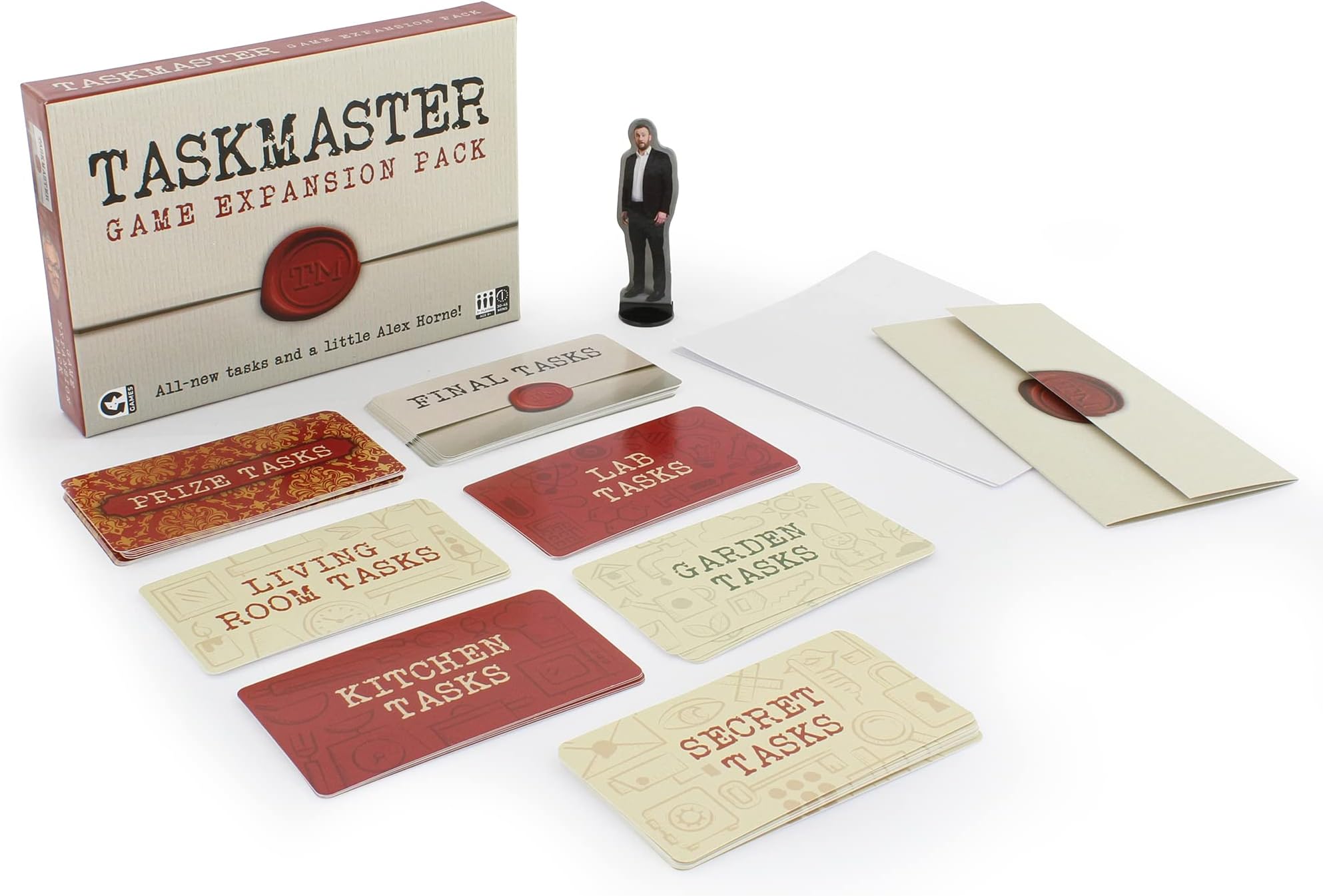 Ginger Fox Taskmaster Expansion Pack Card Game - Includes 40 Hilariously Ludicrous Tasks to Complete Set By Alex Horne