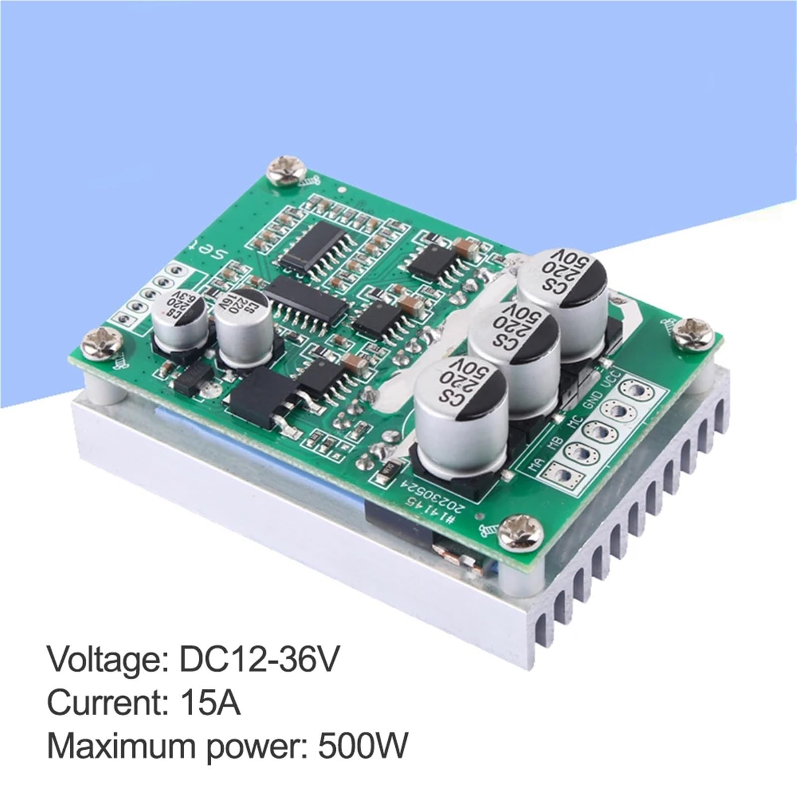 Motortreiber, DC 12-36V 500W 15A Bürstenlose Motortreiberplatine Mit Vorwärts-/Rückwärtsschwindigkeitsregler-Steuerschaltermodul,Intelligente Steuerung