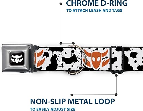 Miniatura 5 de Hebilla de cinturón de seguridad para perro Toy Story Woody Bounding Cowboy Bull Vaca blanco negro marrón 13 a 18 pulgadas 1.5 pulgadas de ancho
