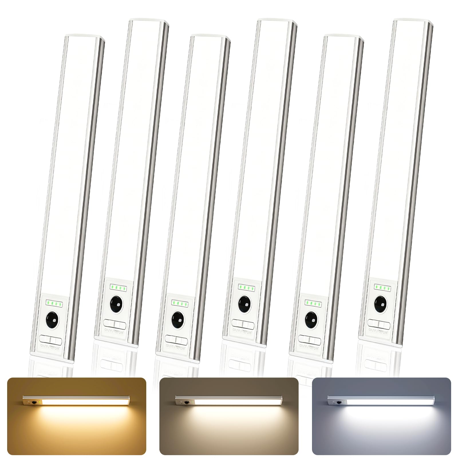EZVALO 12-inch Under Cabinet Lighting 6 Pack