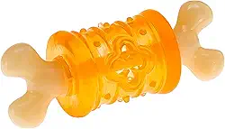 Ferplast PA 6390, Brinquedo Osso Porta Petisco para Cães, Sortido, Borracha Termoplástica e Nylon Ferplast para Cães, P, variado