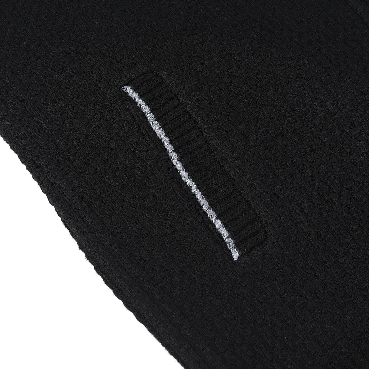 Allthemen Cardigan da Uomo con Cerniera con Colletto Rialzato Pollover Sweater Invernale Lavorato a Maglia