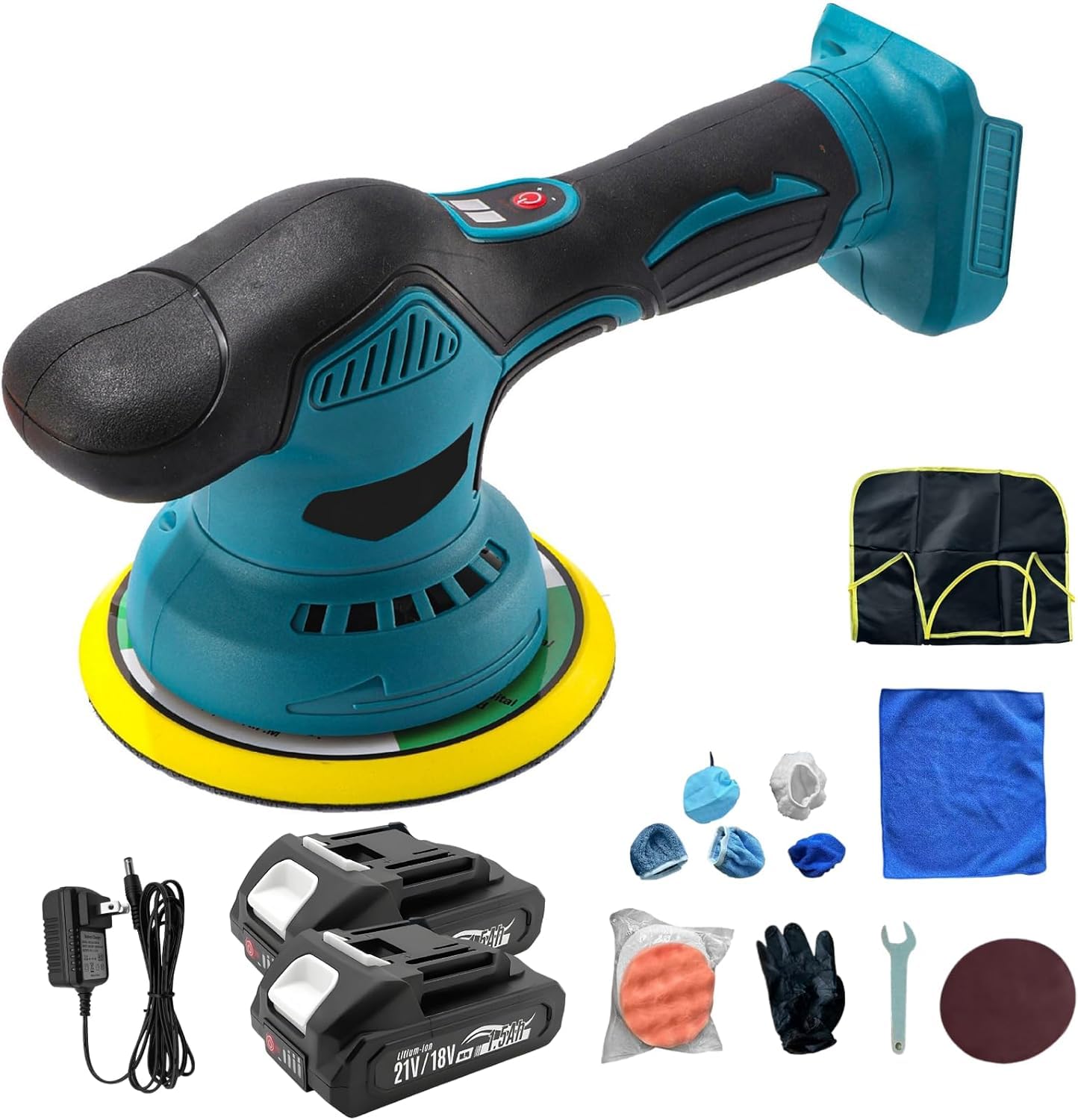 Amazon | マキタ互換 コードレスポリッシャー, 18V, 145mm, 8段変速