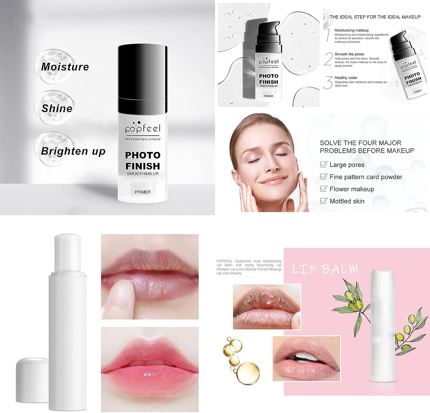 Kit de Maquillaje, Set Maquillaje Mujer, Estuche Maquillaje Mujer, Set de Regalo de Maquillaje Kit de Inicio Completo con Sombras de Ojos, Fundación, Maletín Maquillaje para Niñas Mujeres