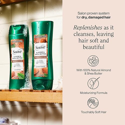 Miniatura 2 de Suave Juego de profesionales Champú y Acondicionador 126oz EA Almendra y manteca de karité