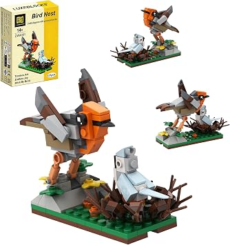 Bird Nest Building Set Creative Custom Display 131Pcs Home Decor Model
