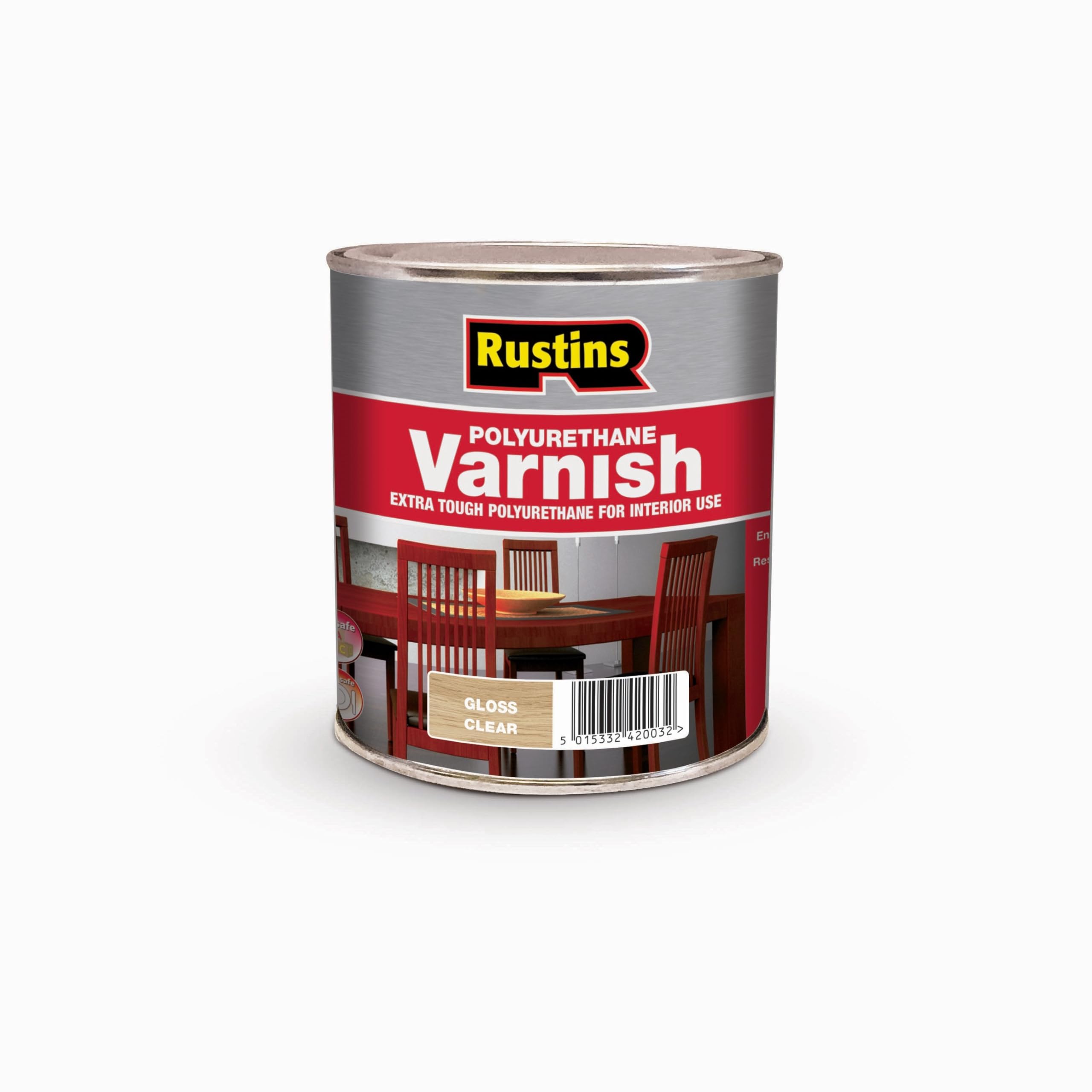 Rustins Clear 500Ml Polyurethane Varnish Gloss