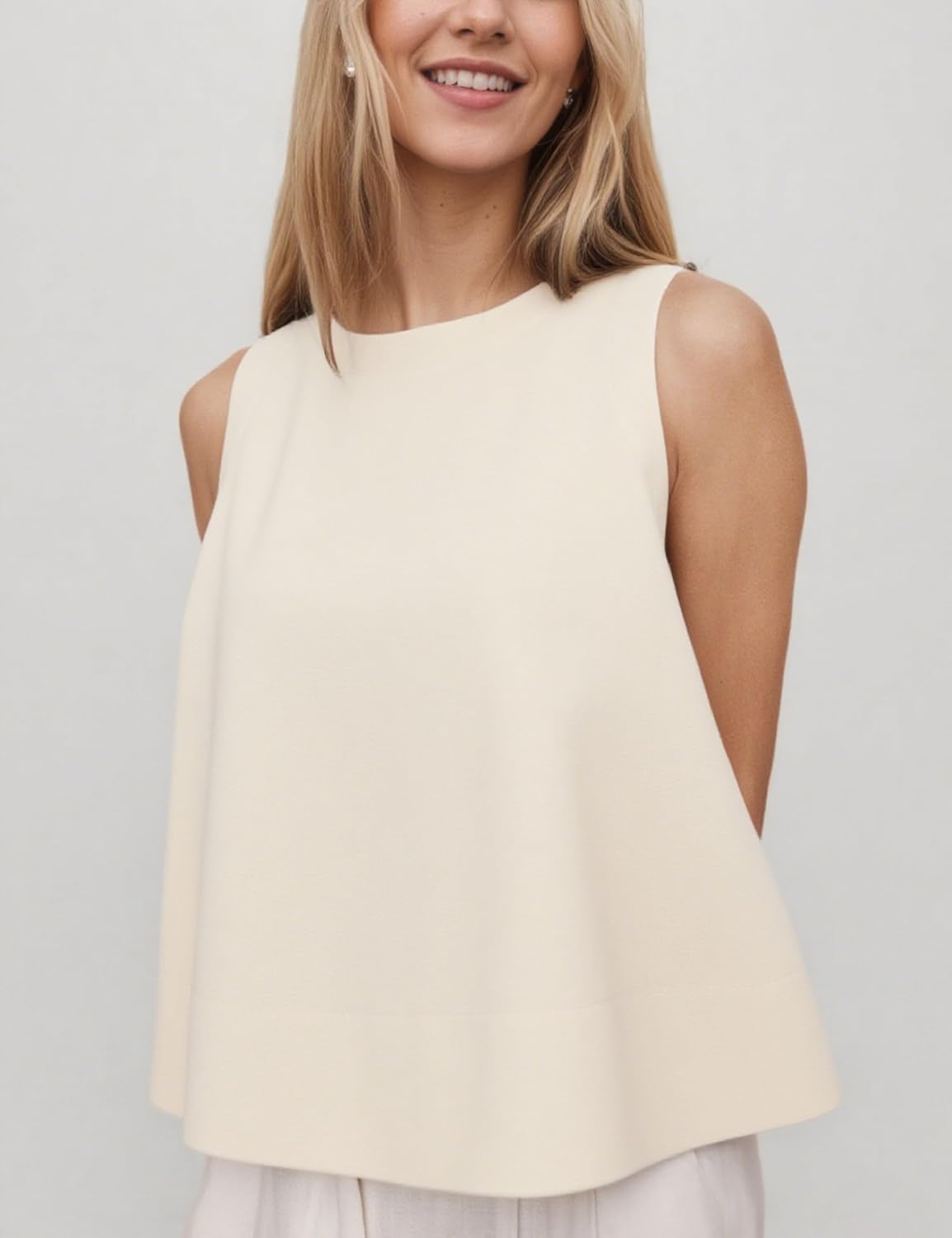 Xiaoxuemeng Womens Denim Top Y2K Sleeveless Jean Tank Tops for Women Crewneck Loose Fit Denim Tank Tops - Image 9