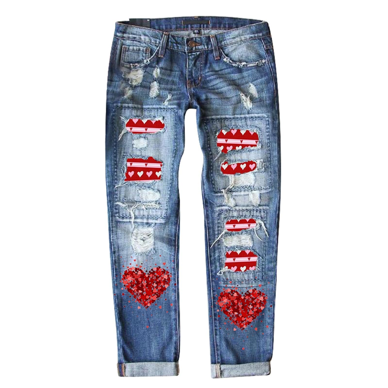 Vaqueros Mujer Elasticos Elásticos Bolsillos Pantalones Verano Bootcut Mezclillas Bolsillo Deportes Campana Elefante Rectos para con Detalles de y Estampado Moderno Tiro Medio Comodidad Diaria