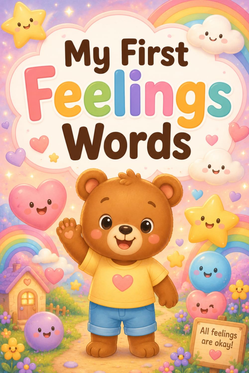 My First Feelings Words: Toddler Emotion Vocabulary Book for Ages 2-5 | Cute Preschool Feelings, Social Emotional Learning and First Words for Kids