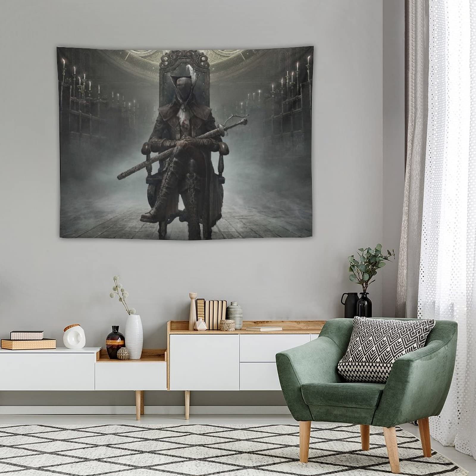 Amazon.co.jp: タペストリー Bloodborneブラッドボーン 壁掛け 30