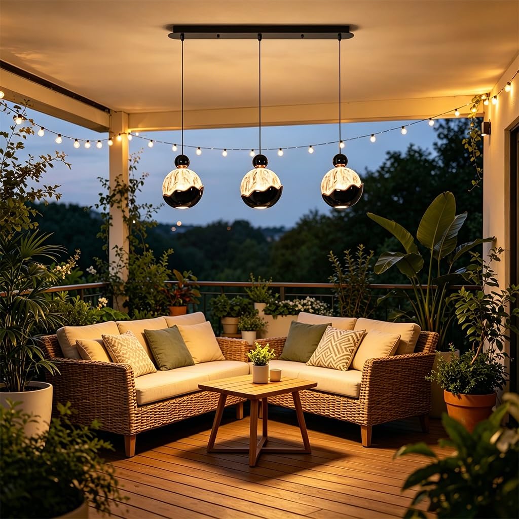Lampadario Striscia lunga minimalista italiana di alta gamma Lampadari resina LED dimmerabile Alluminio Altezza regolabile Ideale per ristoranti isole da cucina e sale da tè