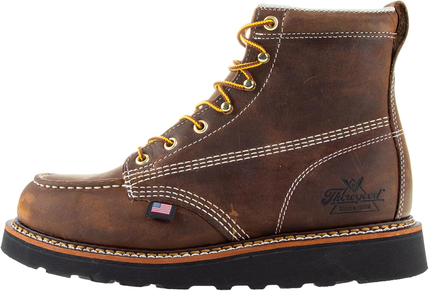 Thorogood Men's American Heritage 6" Moc Toe Wedge Work Boot - Image 2
