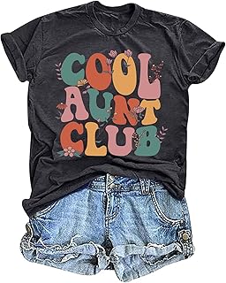 Camiseta de manga corta para mujer con cuello redondo y estampado informal