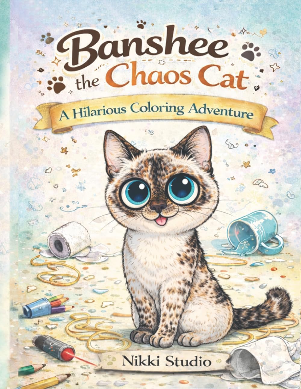 Banshee the Chaos Cat: A Hilarious Coloring Adventure