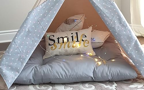 Miniatura 8 de Big Soft Floor Cushion Pillow (40x40 inch) Square Multi Colours Meditation Reading Corner Tent Cover Teepee Mat Comfortable Seat Cozy Tipi Canopy