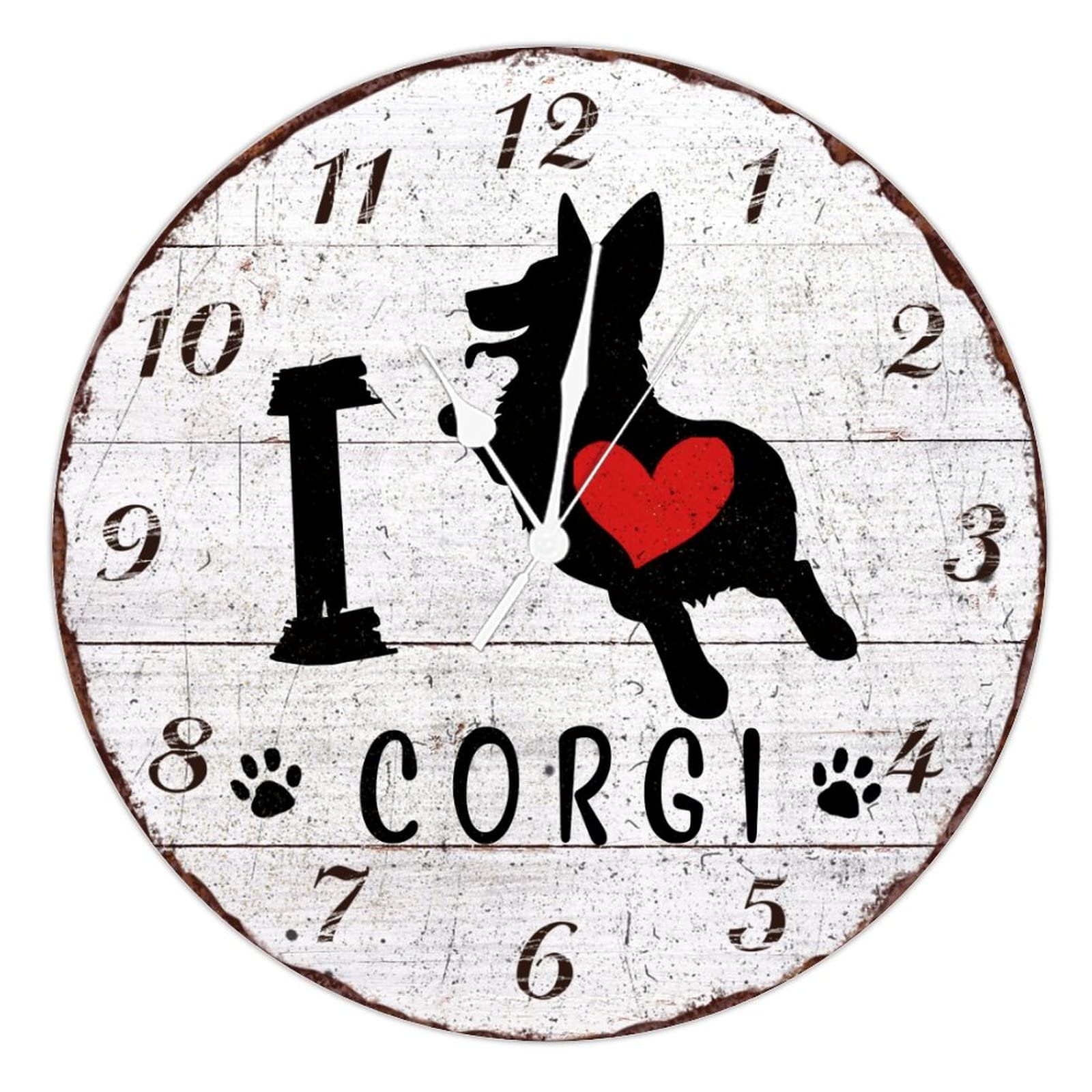Horloge murale bois lisible grand cadran 38cm anti bruit