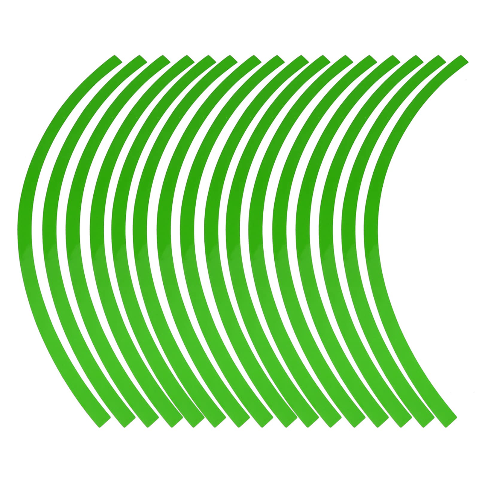 Fydun Fluorescent Green Wheel Stickers For Rims, Reflective Wheel Strip Stickers Wheel Decoration Film Wheel Stickers Universal Car Motorcycel Wheel Reflective Pinstripe Decal Tape Sticker Film(Fluorescent Green)