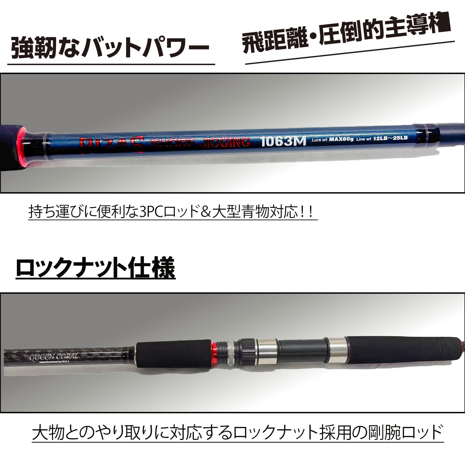 Amazon | RIZAS(ライザス) ショアジギングロッド SHORE JIGGING 各種