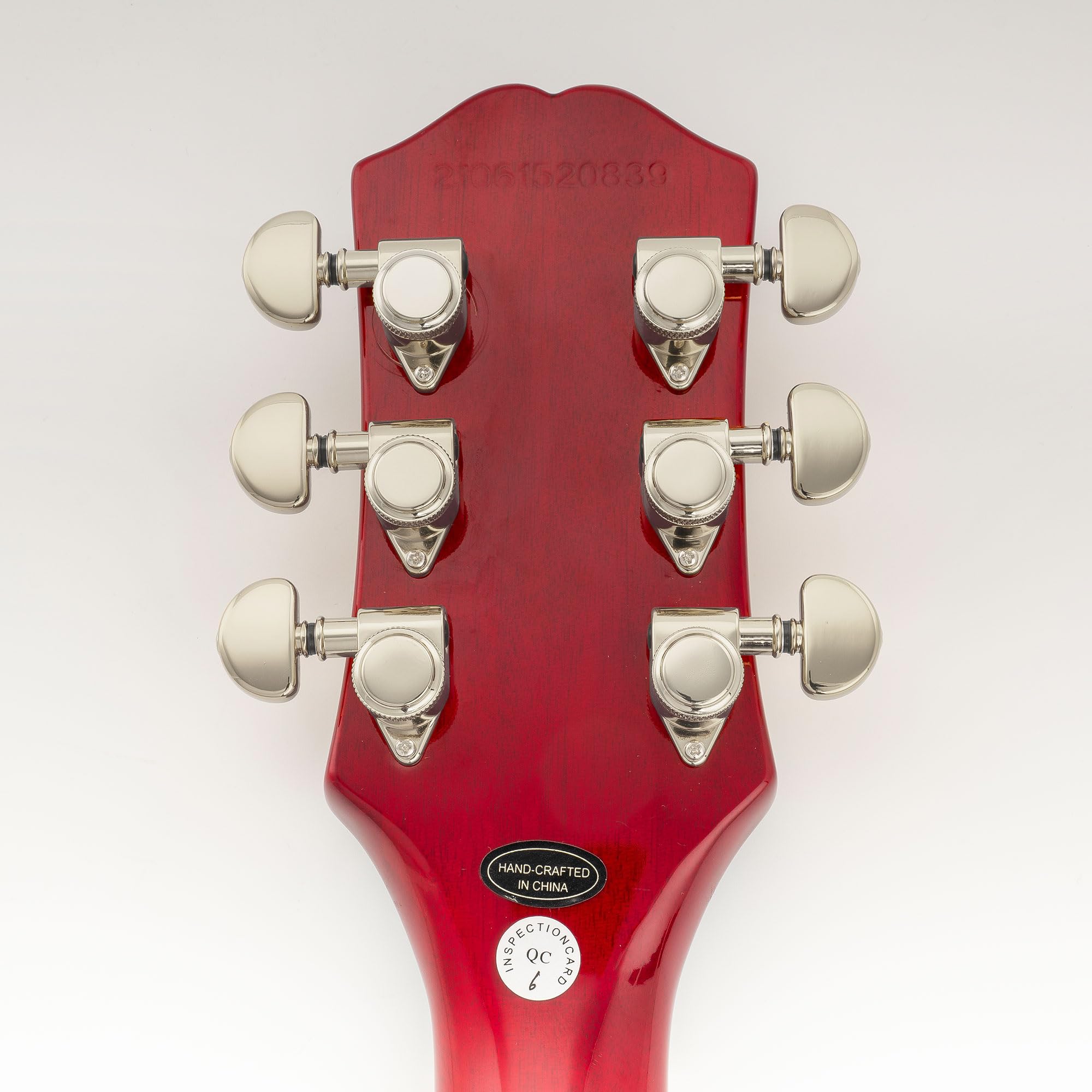 Musiclily Pro R18K 3R3L Set Meccaniche Autobloccanti 18:1 Ratio Locking Tuners con Paletta Mezza Luna Vite 90° per Chitarra Elettrica Acustica, Nickel