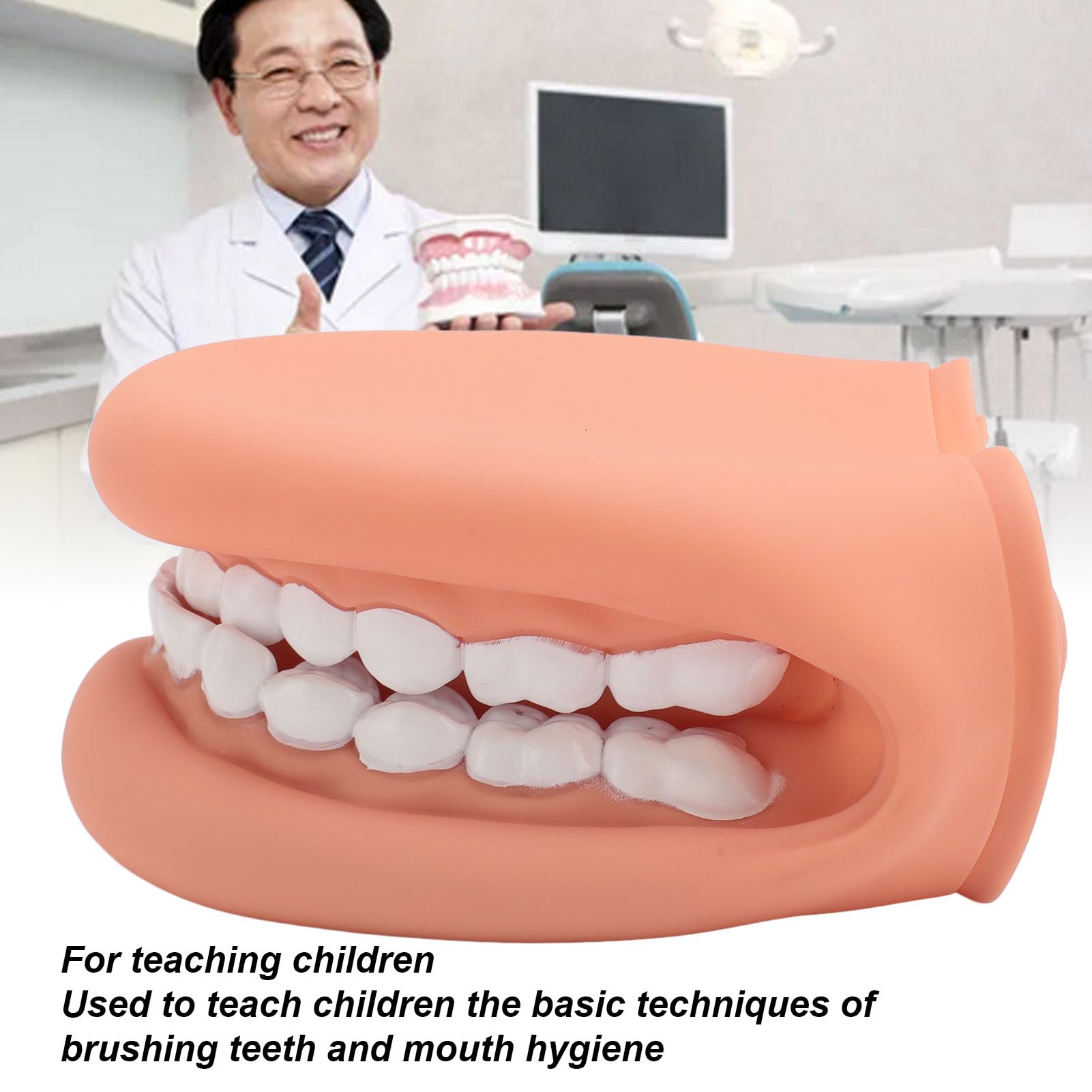 Large Mouth Hand Puppet, 28 Teeth Silicone Mouth Puppet Model with Tongue, Mouth Finger Puppet for Speech Children, Kids Teaching - Image 3