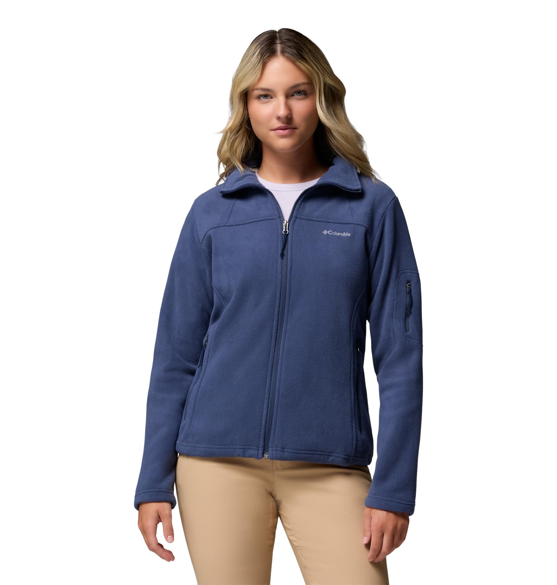 Columbia Fast Trek 2 Jacket, Giacca In Pile Con Cerniera Intera Donna, Nocturnal, XL