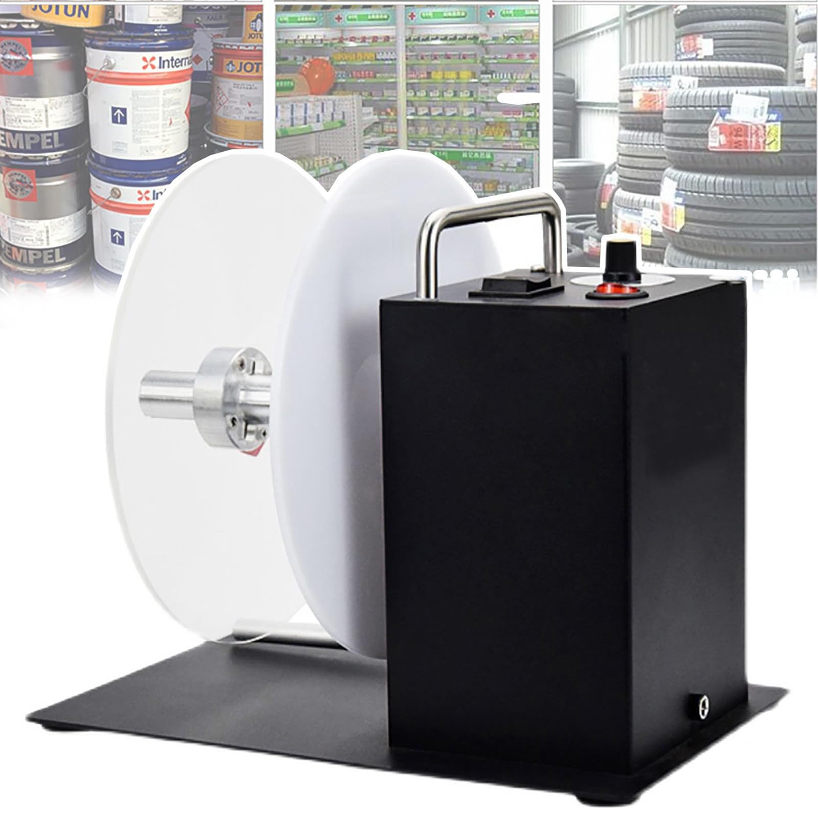 Eiwitany Automatic Two-Way Label Rewinder Machine - Efficient, Easy-to-Use, Stepless Speed Control for Logistics, Office & Warehouse