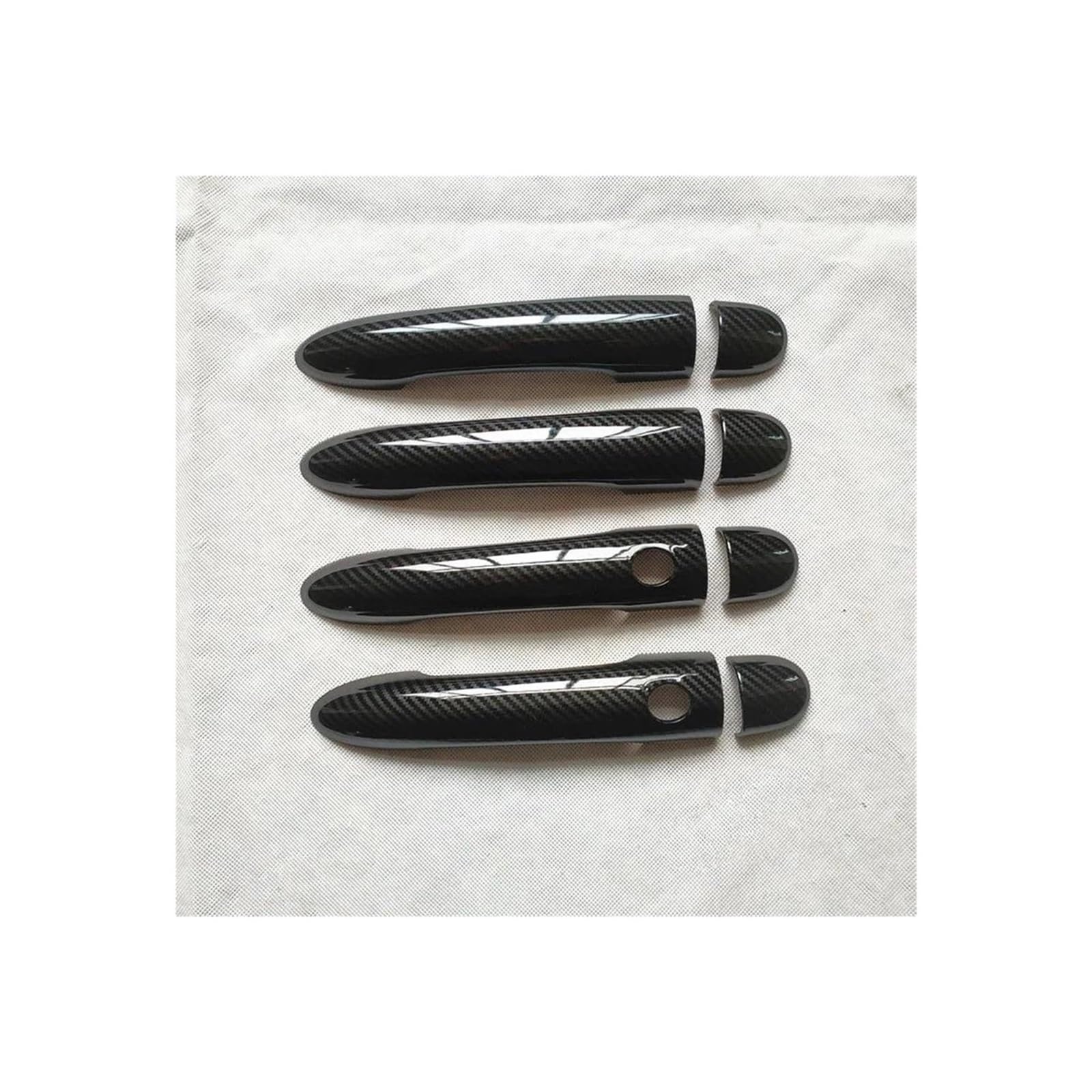 NVNZMFPPW Door Handle Cover Trim Handles Covers for Renault for Scenic 2 Ii MK2 Accessories Plastic Imitation Carbon Fiber(K2)