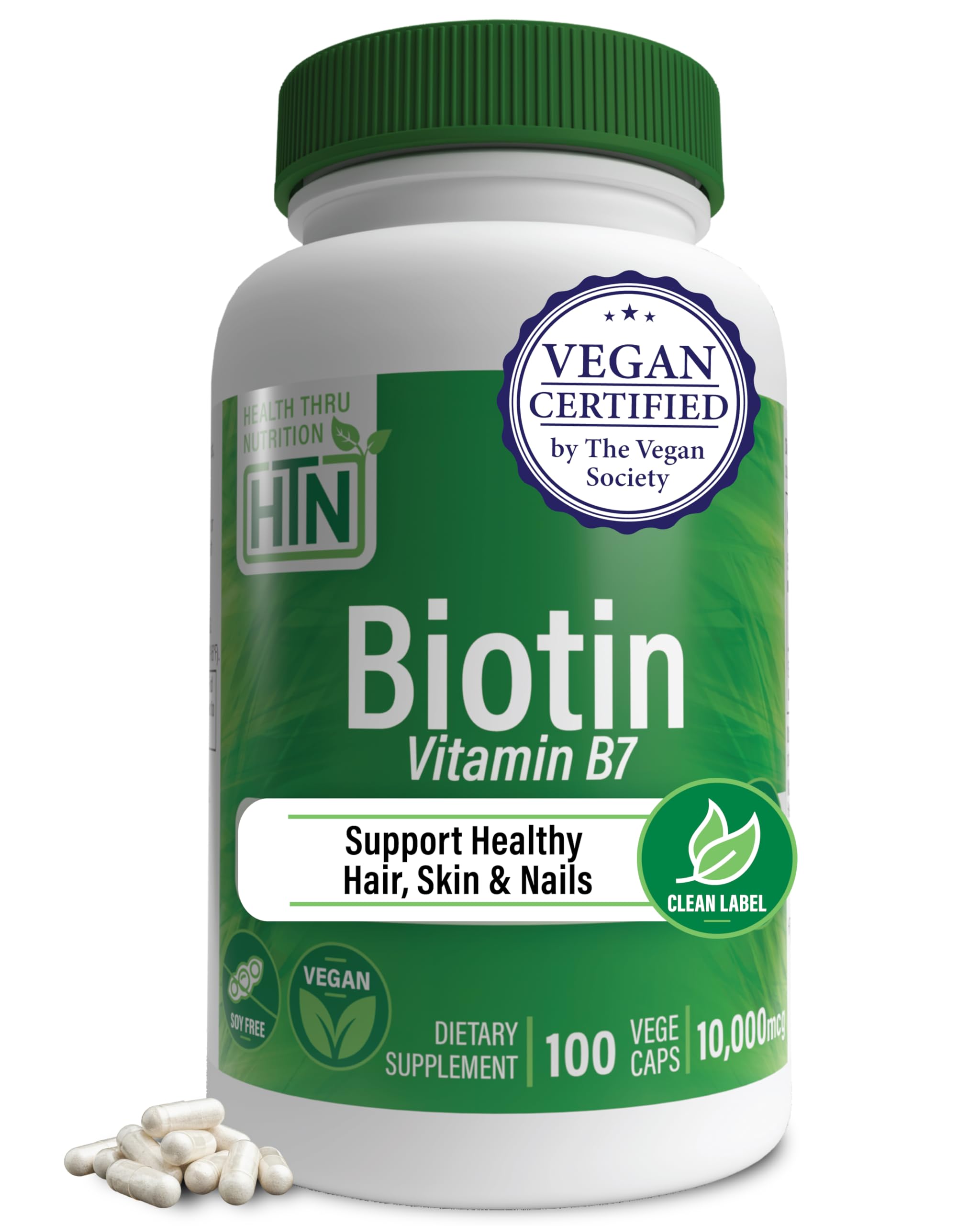 HealthyNaturally Biotin 10,000 Mcg (500 Tablets) For Hair Growth, Skin, Strong Nails, Biotin 10mg - View #5