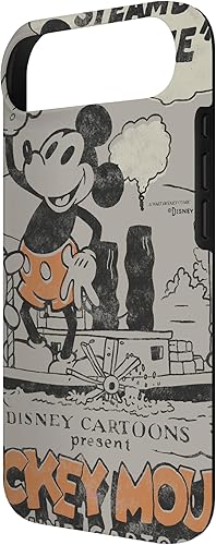 Miniatura 72 de Funda para iPhone 11 Pro Max Disney 100 Mickey Mouse Steamboat Willie Sound Cartoon D100