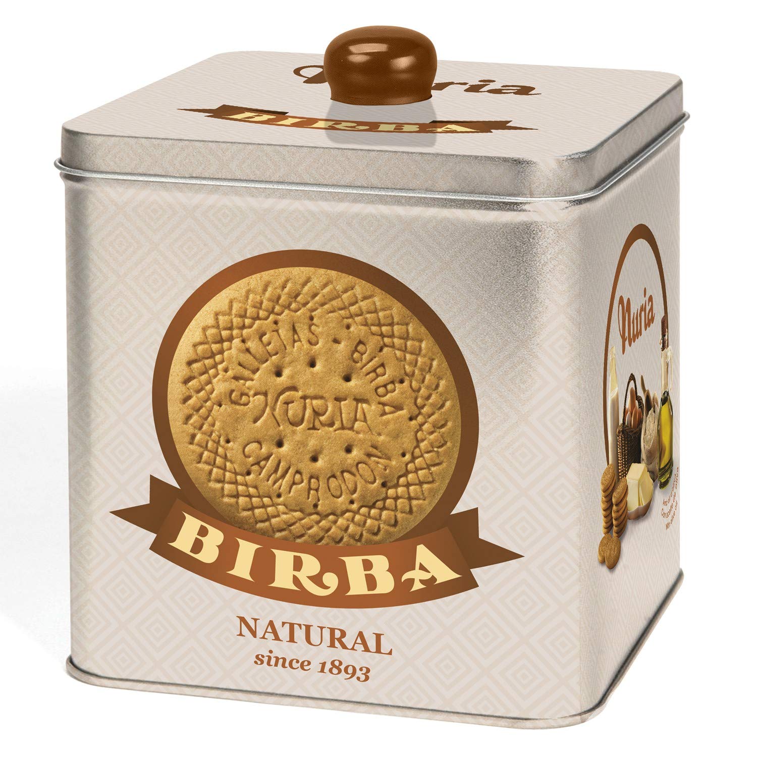 Birba Galletas Nuria Lata Beige de Regalo 580 gramos
