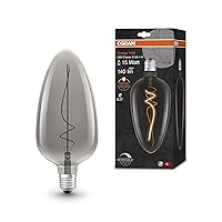 OSRAM Lampada LED Vintage 1906 vetro fumé, 4W
