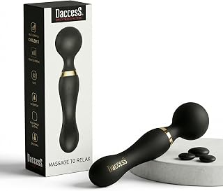 Daccess Rechargeable Handheld Body Massager | 20 Modes | 8 Speeds | 360° Rotation | IPX5 Waterproof | Portable Pain Relief... Price In India