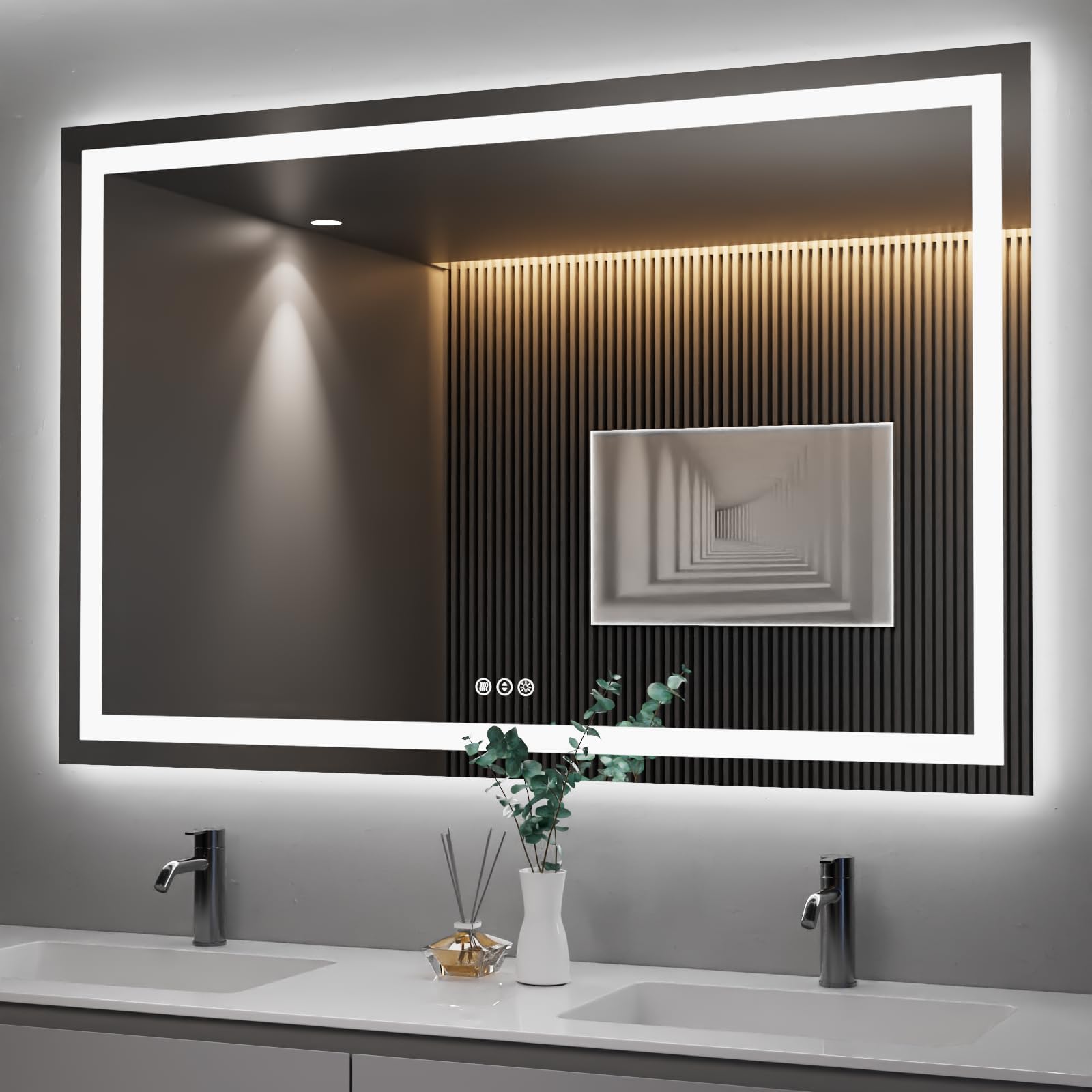 Artforma Bathroom LED Lighted Smart Mirror (56 x 28 inch