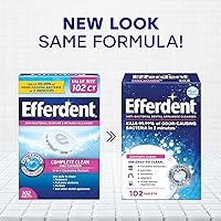 Vista 2 de Tabletas limpiadoras de prótesis eferdent, limpieza completa, 102 tabletas