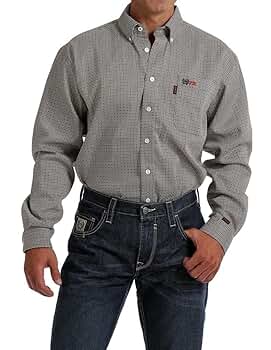 Amazon.com: Cinch Men's Fr WRX Long Sleeve Work Shirt Tan