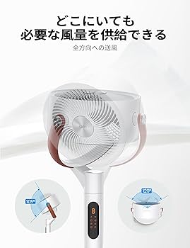Amazon | Dreo サーキュレーター DCモーター 上下左右自動首振り 静音