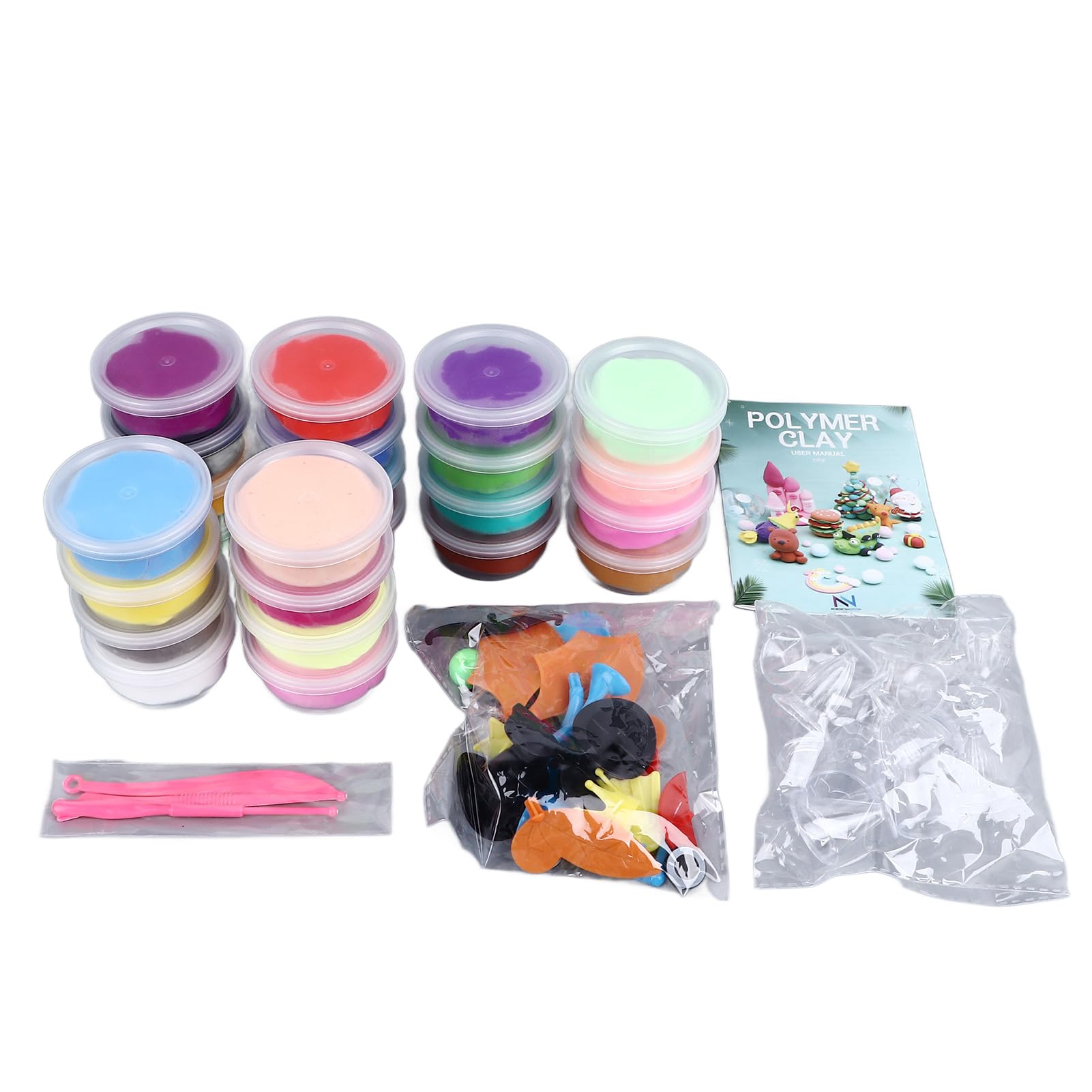 Argile super légère 24 couleurs SIXRUN, le cadeau de Noël créatif idéal