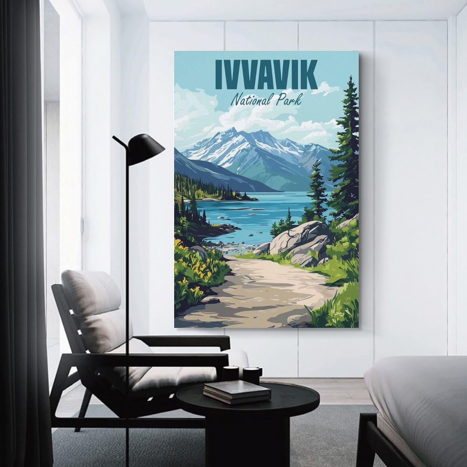 Junmoney Ivvavik National Park Canada Canvas Wall Decor 24x36inch(60x90cm), for Lounge, Study, Hallway Or Flat Walls, Canvas Wall Art That Fits Changing Layouts