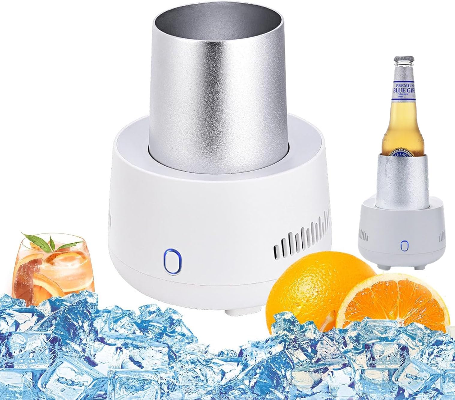Tazza di raffreddamento istantaneo, Smart Cold Beverage Maker, mini tazza elettrica per il raffreddamento rapido di birra, caffè e bevande analcoliche