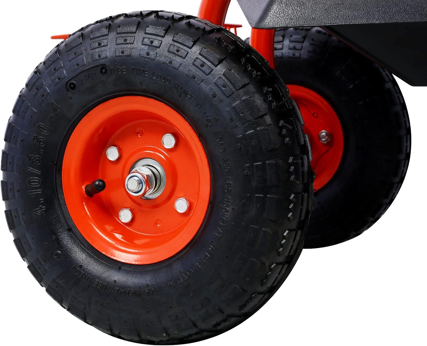 Rolling Garden Scooter Garden Cart Seat with Wheels and Tool Tray, 360 Swivel Seat,Red