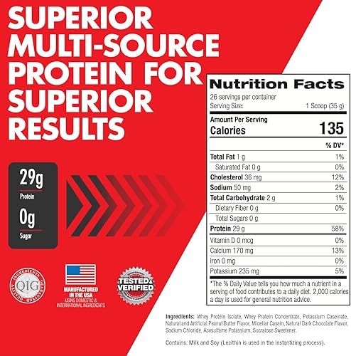 Miniatura 20 de Max Muscle Maxpro Elite - Proteína de suero de leche en polvo, 1.06 oz de proteína, 0.00 oz de azúcar, 0.16 onzas de BCAA de 0.23 oz, proteína